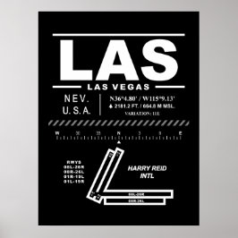 Póster Aeropuerto Internacional Harry Reid LAS
