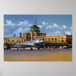 Póster Aeropuerto Municipal de Missouri
