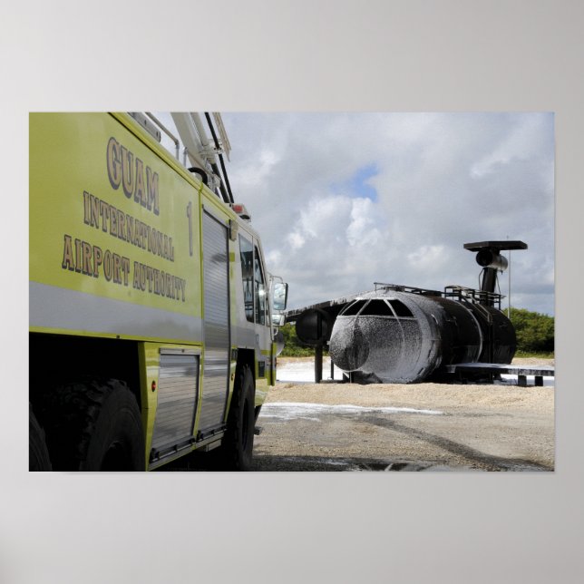 Póster Aeropuerto WONPAT de Guam (Frente)