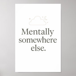 Póster Aesthetic Minimal Wall Poster – Relatable Quote