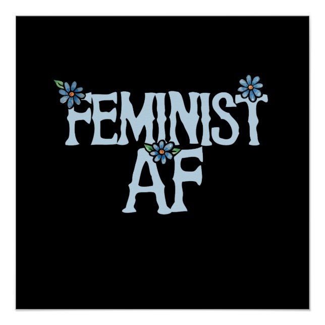 Póster AF feminista (Anverso)