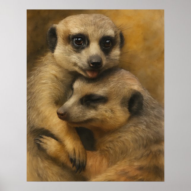 Póster Afecto de Meerkat (Frente)