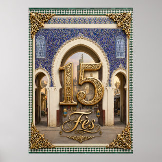 Póster Affiche 15 Fès Maroc