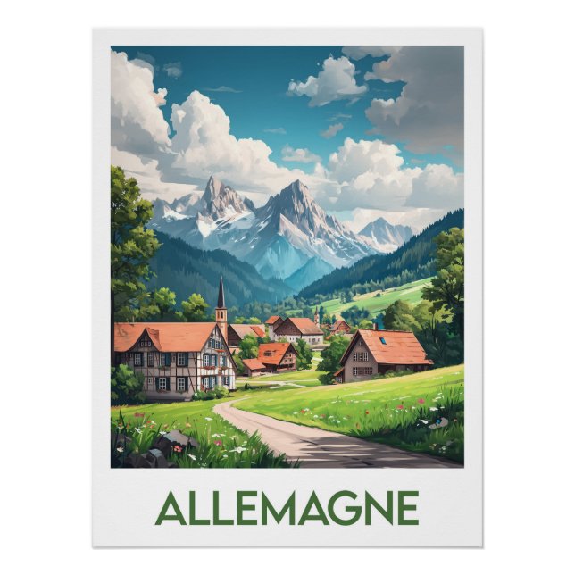 Póster Affiche Allemagne (Anverso)