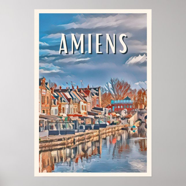 Póster Affiche Amiens Photo Vintage (Frente)