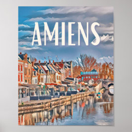 Póster Affiche Amiens Photo Vintage