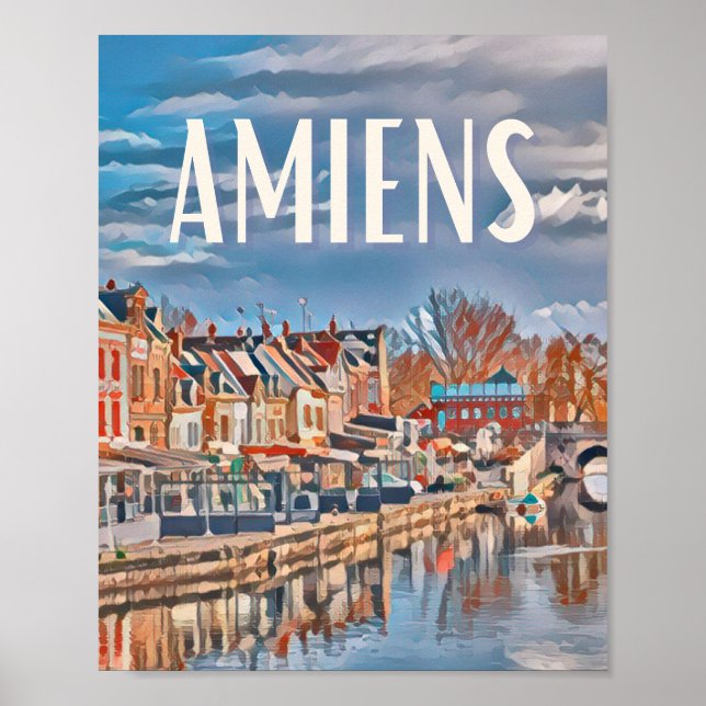 Póster Affiche Amiens Photo Vintage (Frente)