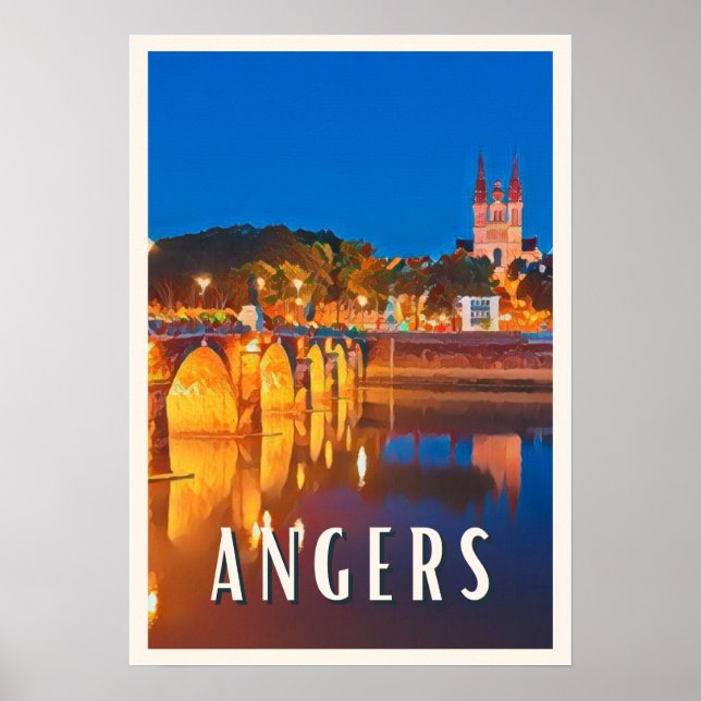 Póster Affiche Angers Photo Vintage  (Frente)