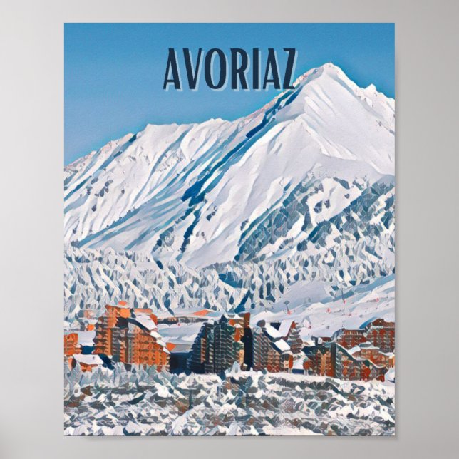 Póster Affiche Avoriaz Station de ski  (Frente)
