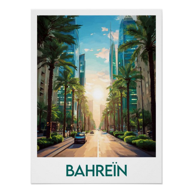 Póster Affiche Bahreïn (Anverso)