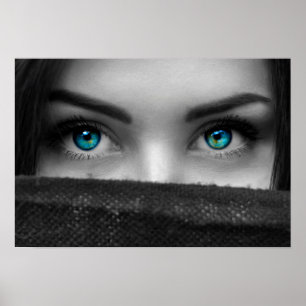 Póster Affiche Blue eyes