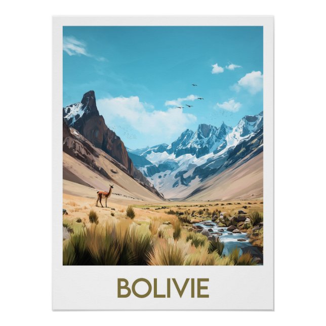 Póster Affiche Bolivie (Anverso)