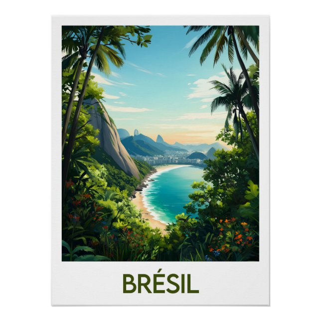 Póster Affiche Brésil (Anverso)
