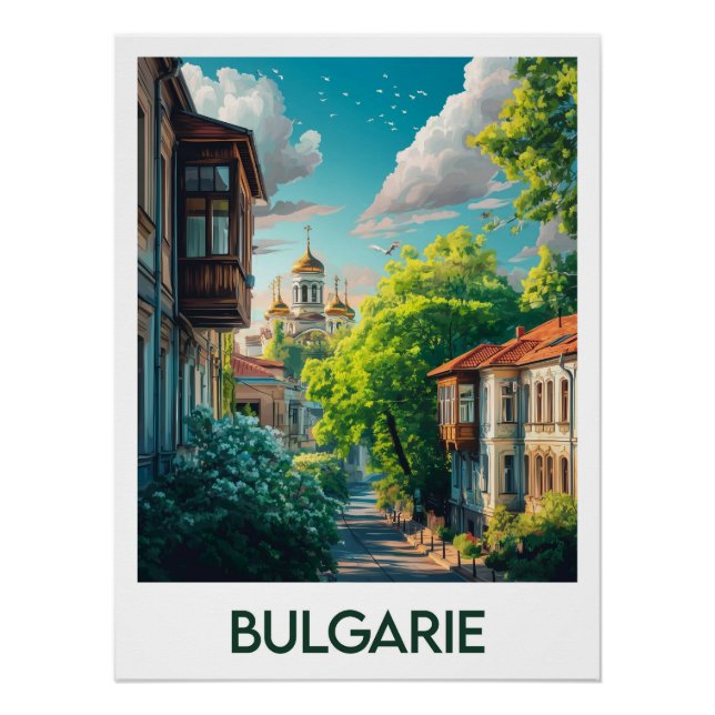 Póster Affiche Bulgarie (Anverso)