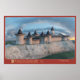 Póster Affiche CHÂTEAU-GAILLARD - Côté plateau calcaire