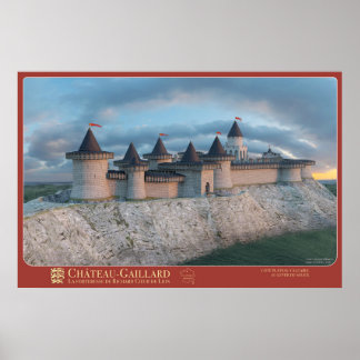 Póster Affiche CHÂTEAU-GAILLARD - Côté plateau calcaire