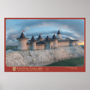 Póster Affiche CHÂTEAU-GAILLARD - Rock side, al amanecer