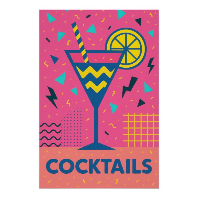 Póster Affiche Cocktails - Pop (Anverso)