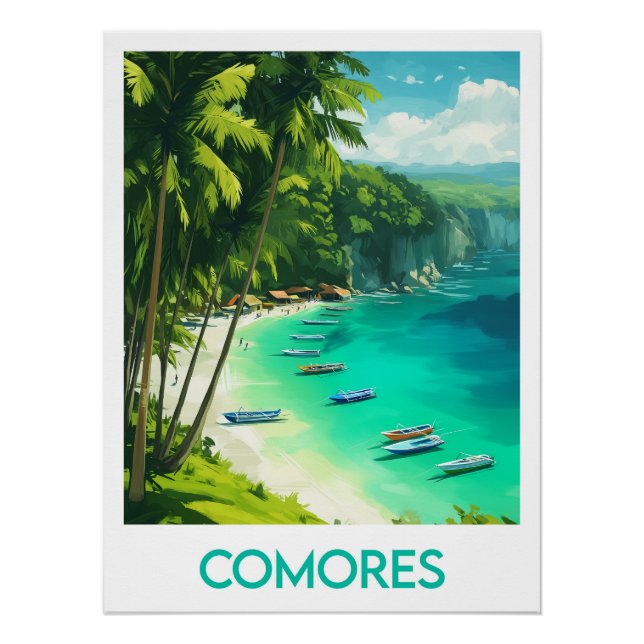 Póster Affiche Comores (Anverso)