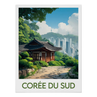 Póster Affiche Corée du Sud