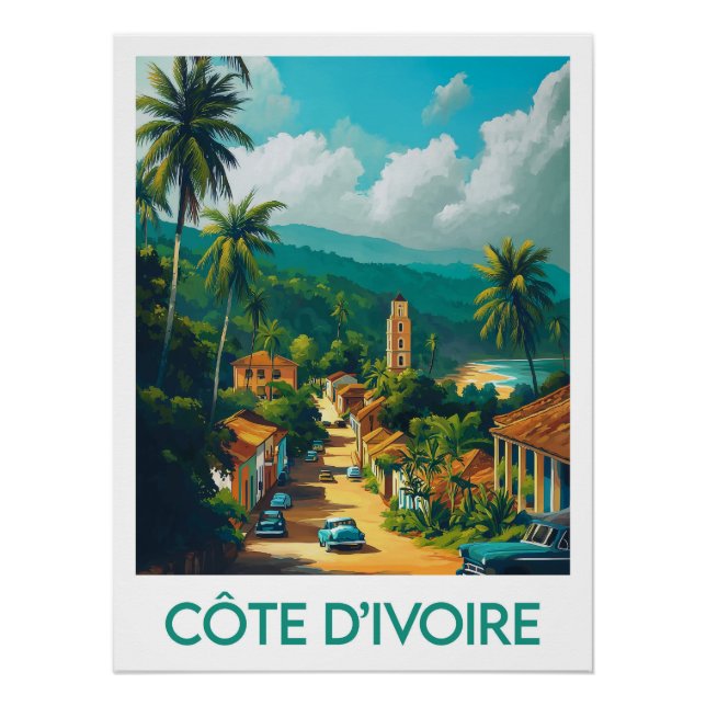 Póster Affiche Côte d’Ivoire (Anverso)