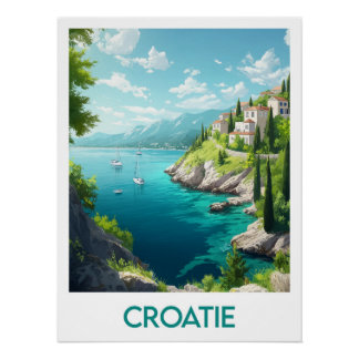 Póster Affiche Croatie