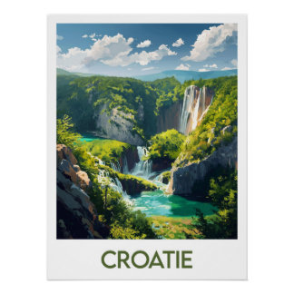 Póster Affiche Croatie