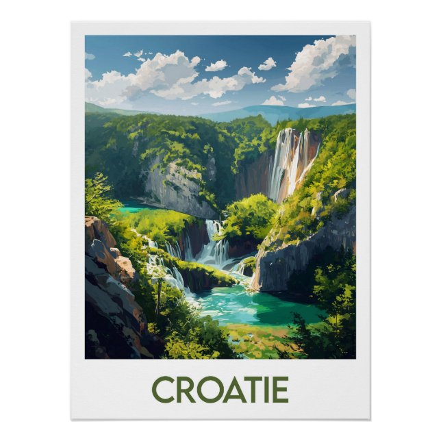 Póster Affiche Croatie (Anverso)