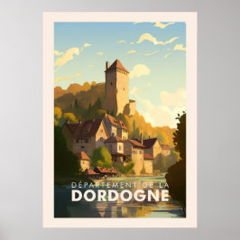 Póster Affiche - Département de la dordogne - 24