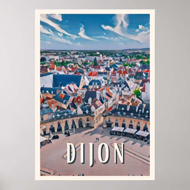 Póster Affiche Dijon Photo Vintage (Frente)
