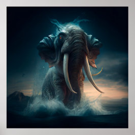 Póster Affiche Elephan