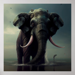 Póster Affiche Elephan