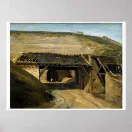 Póster Affiche Entrée d'une carrière à Montmartre