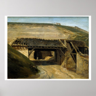 Póster Affiche Entrée d'une carrière à Montmartre