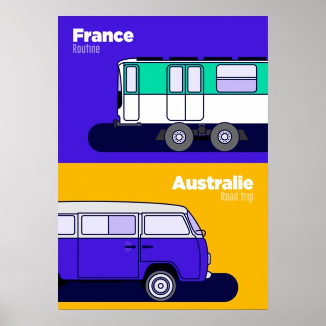 Póster Affiche France - Australie (Frente)