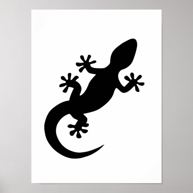 Póster Affiche gecko noir (Frente)