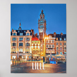 Póster Affiche Lille Photo Vintage