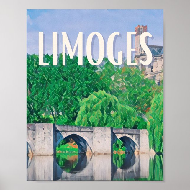 Póster Affiche Limoges Photo Vintage (Frente)
