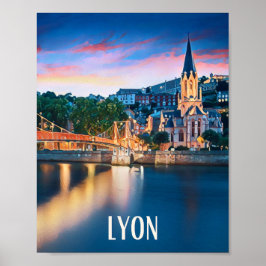 Póster Affiche Lyon Photo Vintage