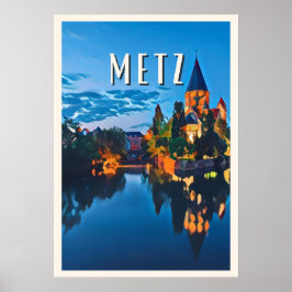 Póster Affiche Metz Photo Vintage