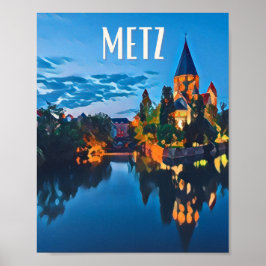 Póster Affiche Metz Photo Vintage