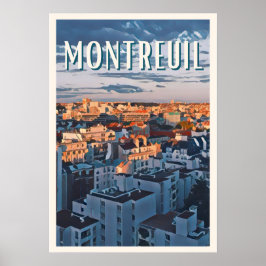 Póster Affiche Montreuil Photo Vintage