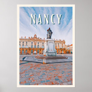Póster Affiche Nancy Photo Vintage