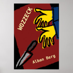 Póster Affiche Opéra Wozzeck, Alban Berg