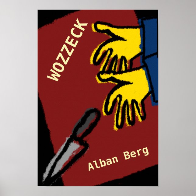 Póster Affiche Opéra Wozzeck, Alban Berg (Frente)