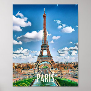 Póster Affiche Paris Photo Vintage