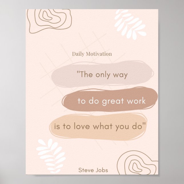Póster affiche pour la motivation quotidienne (Frente)