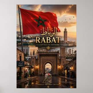 Póster Affiche Rabat Maroc