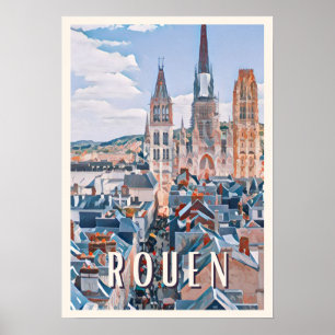 Póster Affiche Rouen Photo Vintage