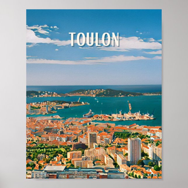 Póster Affiche Toulon Photo Vintage (Frente)